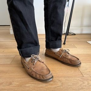 Sperry Top Siders: Light Brown Leather Boat Shoes